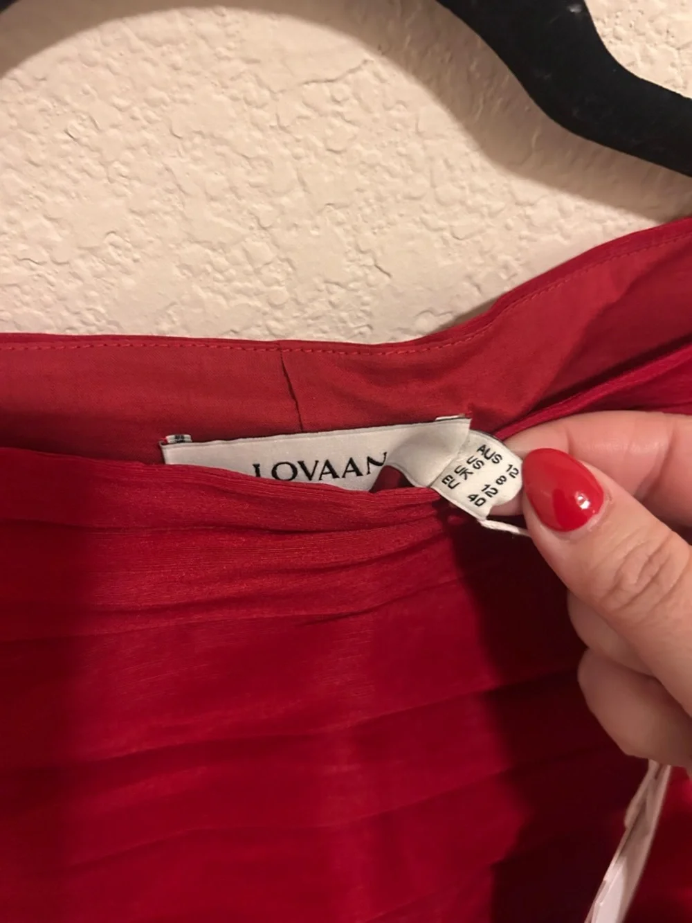 NWT Anthropologie Lovaan Val Linen Silk Pleated Midi Dress Red - Picture 7 of 9